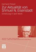 Preyer |  Zur Aktualität von Shmuel N. Eisenstadt | eBook | Sack Fachmedien