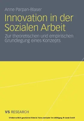 Parpan-Blaser |  Innovation in der Sozialen Arbeit | eBook | Sack Fachmedien