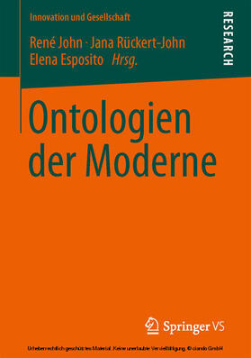 John / Rückert-John / Esposito | Ontologien der Moderne | E-Book | sack.de