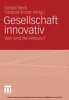 Beck / Kropp | Gesellschaft innovativ | E-Book | www.sack.de