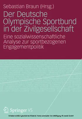 Braun |  Der Deutsche Olympische Sportbund in der Zivilgesellschaft | eBook | Sack Fachmedien