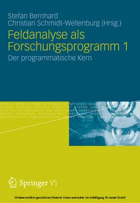 Bernhard / Schmidt-Wellenburg | Feldanalyse als Forschungsprogramm 1 | E-Book | www.sack.de