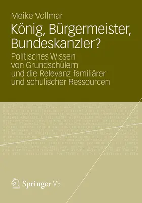 Vollmar |  König, Bürgermeister, Bundeskanzler? | eBook | Sack Fachmedien