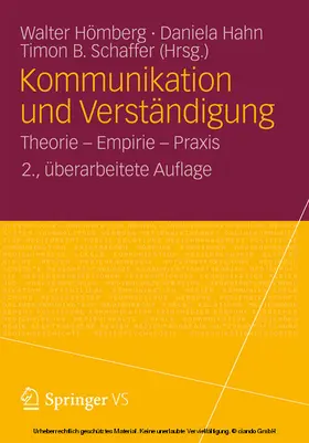 Hömberg / Hahn / Schaffer |  Kommunikation und Verständigung | eBook | Sack Fachmedien