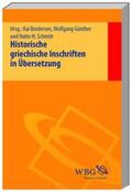 Brodersen / Günther / Schmitt |  Historische griechische Inschriften | Buch |  Sack Fachmedien