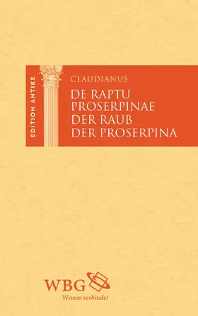Claudianus / Baier / Brodersen |  Der Raub der Proserpina | Buch |  Sack Fachmedien