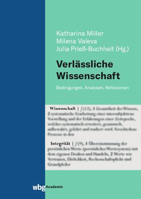 Miller / Valeva / Prieß-Buchheit | Verlässliche Wissenschaft | Buch | 978-3-534-40607-4 | sack.de