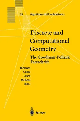 Aronov / Sharir / Basu |  Discrete and Computational Geometry | Buch |  Sack Fachmedien