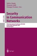 Cimato / Persiano / Galdi |  Security in Communication Networks | Buch |  Sack Fachmedien