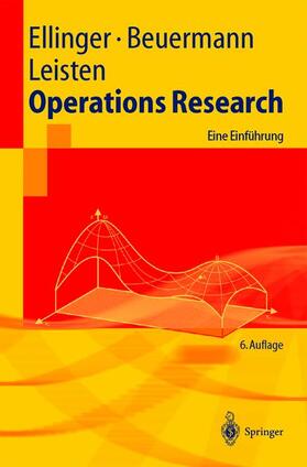 Ellinger / Leisten / Beuermann | Operations Research | Buch | 978-3-540-00477-6 | sack.de
