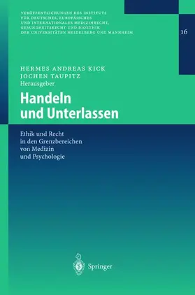 Taupitz / Kick |  Handeln und Unterlassen | Buch |  Sack Fachmedien