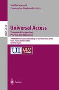 Stephanidis / Carbonell |  Universal Access. Theoretical Perspectives, Practice, and Experience | Buch |  Sack Fachmedien