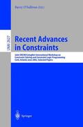 O'Sullivan |  Recent Advances in Constraints | Buch |  Sack Fachmedien
