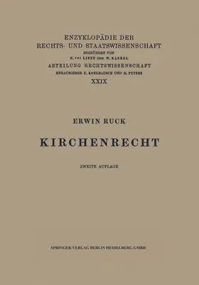 Ruck |  Kirchenrecht | Buch |  Sack Fachmedien