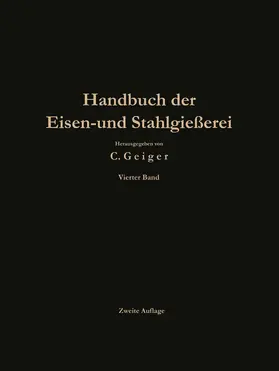 Geiger |  Handbuch der Eisen- und Stahlgießerei | Buch |  Sack Fachmedien