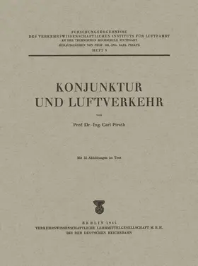 Pirath |  Konjunktur und Luftverkehr | Buch |  Sack Fachmedien