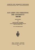 Kunkel |  Aus Leben und Forschung der Universität 1947/48 | Buch |  Sack Fachmedien