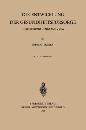 Teleky |  Die Entwicklung der Gesundheitsfürsorge | Buch |  Sack Fachmedien
