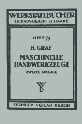 Graf |  Maschinelle Handwerkzeuge | Buch |  Sack Fachmedien