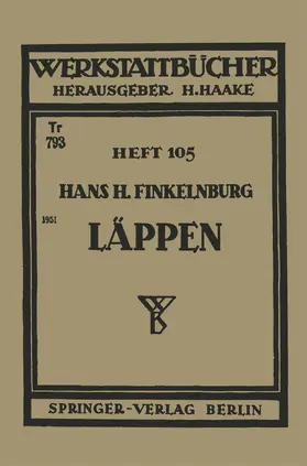 Finkelnburg | Läppen | Buch | 978-3-540-01601-4 | www.sack.de