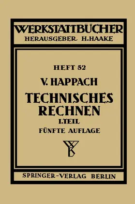 Happach | Technisches Rechnen | Buch | 978-3-540-01663-2 | www.sack.de