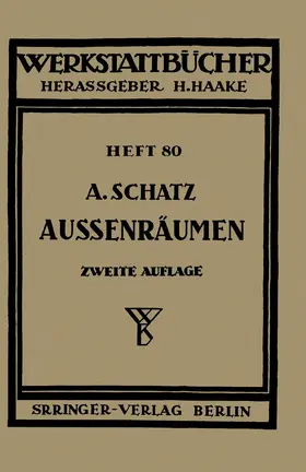 Schatz | Außenräumen | Buch | 978-3-540-01665-6 | www.sack.de