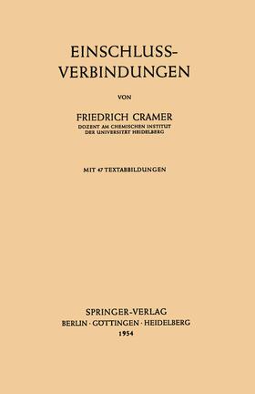 Cramer | Einschlussverbindungen | Buch | 978-3-540-01787-5 | sack.de