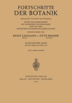 Lüttge / Beyschlag / Cushman |  Bericht Über das Jahr 1952 | Buch |  Sack Fachmedien