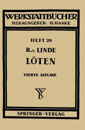 Linde |  Das Löten | Buch |  Sack Fachmedien