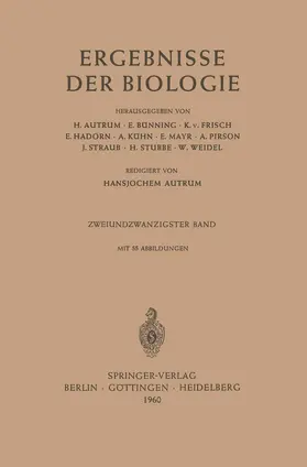Autrum / Bünning / Frisch |  Ergebnisse der Biologie | Buch |  Sack Fachmedien