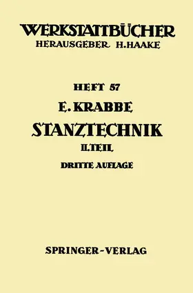Krabbe |  Stanztechnik | Buch |  Sack Fachmedien