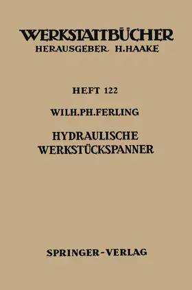 Ferling |  Hydraulische Werkstückspanner | Buch |  Sack Fachmedien