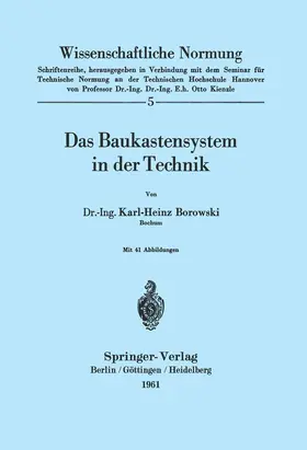 Borowski | Das Baukastensystem in der Technik | Buch | 978-3-540-02774-4 | www.sack.de