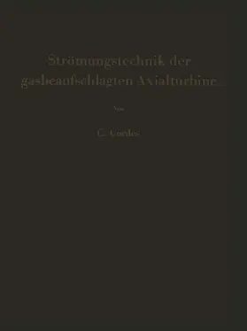 Cordes |  Strömungstechnik der gasbeaufschlagten Axialturbine | Buch |  Sack Fachmedien