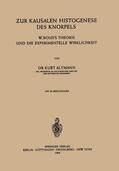 Altmann |  Zur Kausalen Histogenese des Knorpels | Buch |  Sack Fachmedien