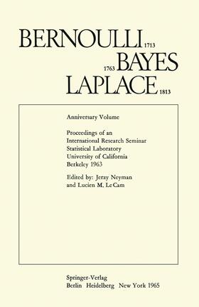 Neyman / Le Cam |  Bernoulli 1713 Bayes 1763 Laplace 1813 | Buch |  Sack Fachmedien