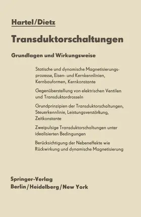 Hartel / Dietz |  Transduktorschaltungen | Buch |  Sack Fachmedien