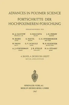 Cantow / Staverman / Dall’Asta |  Fortschritte der Hochpolymeren Forschung | Buch |  Sack Fachmedien