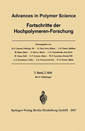 Cantow / Staverman / Dall’Asta |  Advances in Polymer Science / Fortschritte der Hochpolymeren-Forschung | Buch |  Sack Fachmedien