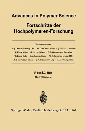 Cantow / Staverman / Dall’Asta |  Advances in Polymer Science / Fortschritte der Hochpolymeren-Forschung | Buch |  Sack Fachmedien