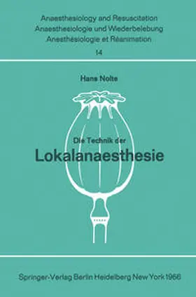 Nolte |  Die Technik der Lokalanaesthesie | Buch |  Sack Fachmedien