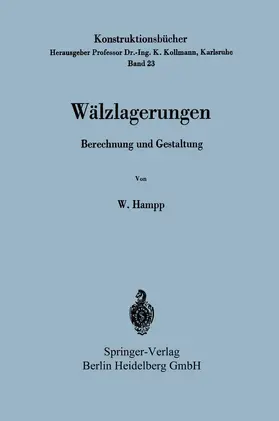 Hampp |  Wälzlagerungen | Buch |  Sack Fachmedien