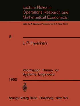 Hyvärinen |  Information Theory for Systems Engineers | Buch |  Sack Fachmedien