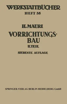 Mauri |  Der Vorrichtungsbau | Buch |  Sack Fachmedien
