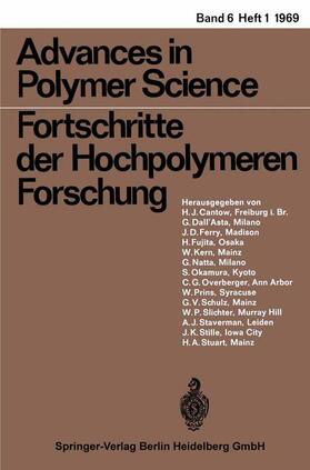 Cantow / Schulz / Dall’Asta |  Advances in Polymer Science/Fortschritte der Hochpolymeren-Forschung | Buch |  Sack Fachmedien