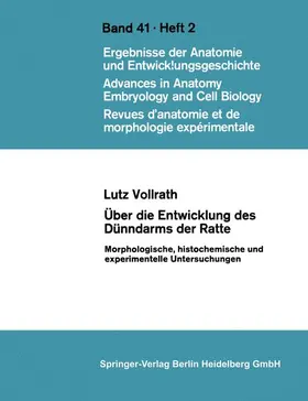 Vollrath |  Über die Entwicklung des Dünndarms der Ratte | Buch |  Sack Fachmedien