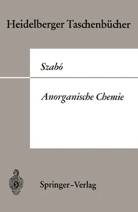 Szabo | Anorganische Chemie | Buch | 978-3-540-04556-4 | www.sack.de