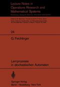 Feichtinger |  Lernprozesse in stochastischen Automaten | Buch |  Sack Fachmedien
