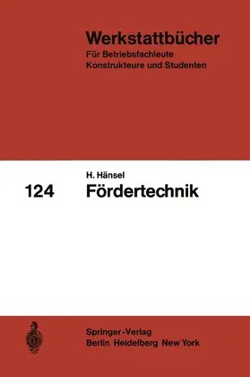 Hänsel |  Fördertechnik | Buch |  Sack Fachmedien