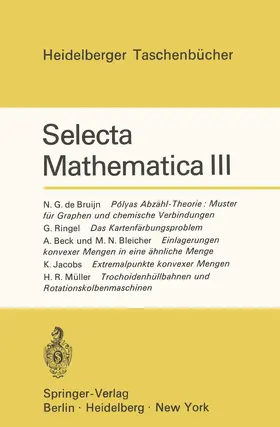 Jacobs |  Selecta Mathematica III | Buch |  Sack Fachmedien